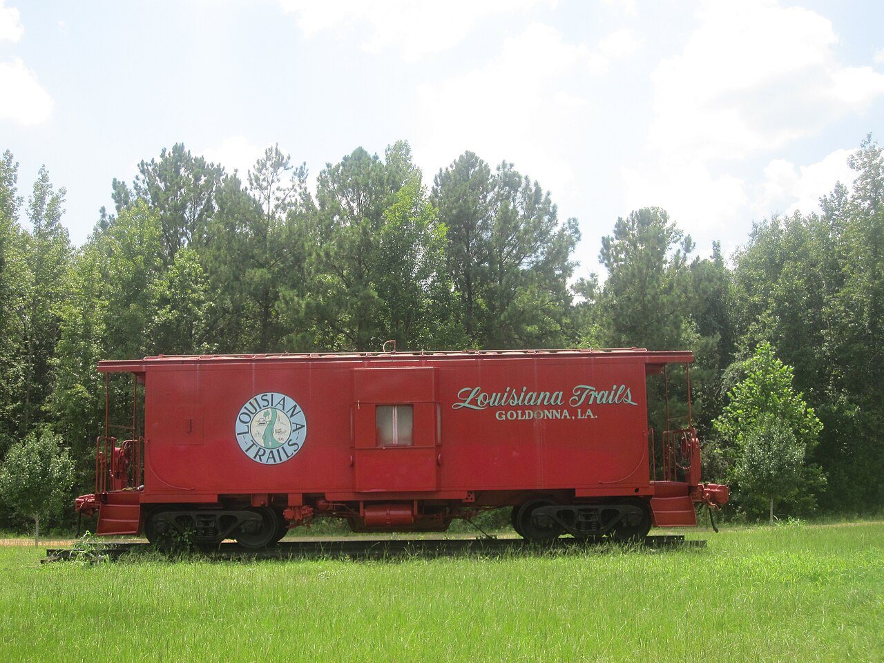 Louisiana Trails Railroad Car in Goldonna IMG 2075