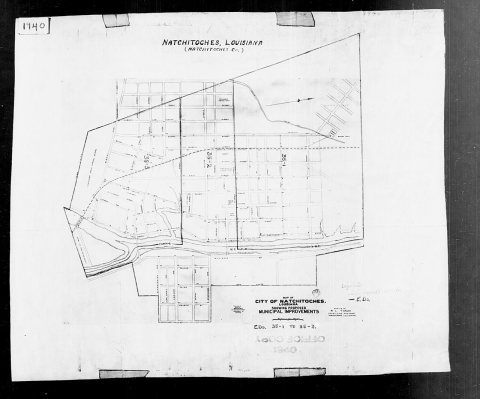 1940 Census Enumeration District Maps - Louisiana (LA) - Natchitoches Parish - Natchitoches - ED 35-1A, ED 35-1B, ED 35…