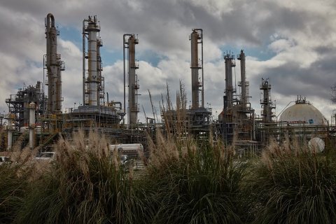 A portion of the Eastman Chemical Company chemical plant near St. Gabriel, Louisiana