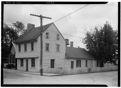 Historic American Buildings Survey E. H. Pickering, Photographer October 1936 - Old Frame House, U.S. Route 213 and Sta…