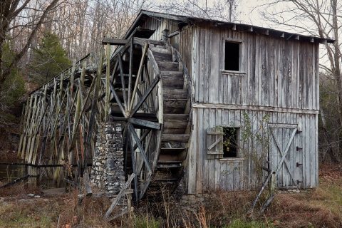 Morgan's Mill water wheel