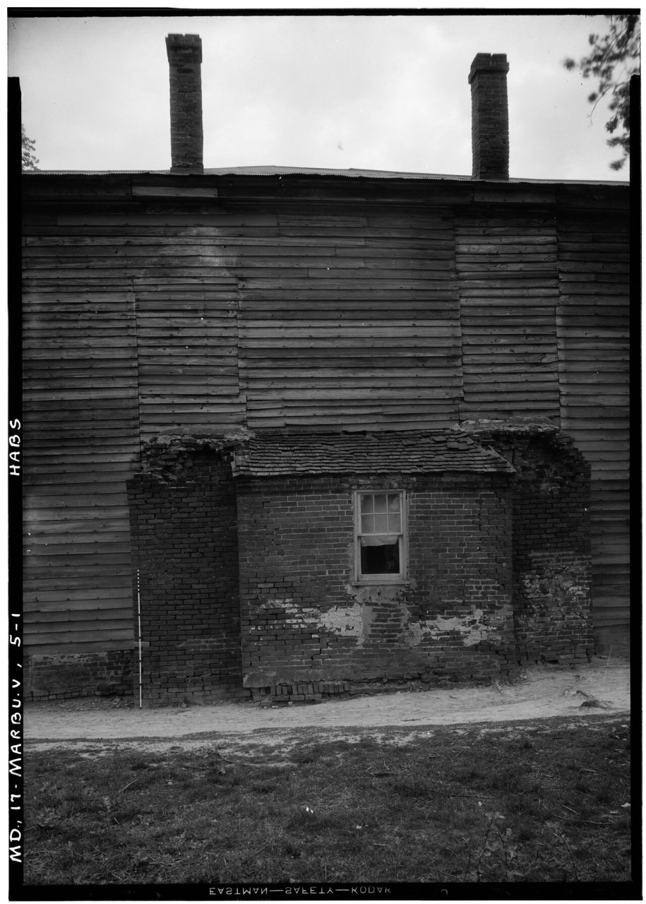 Historic American Buildings Survey John O. Brostrup, Photographer April 27, 1936 10-35 A. M. VIEW FROM WEST (Chimney de…