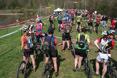 Greenbrier UCI Challenge mtn bike race start