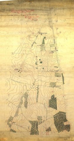 Extract from the original (large scale) map of Gettysburg battle field in 4 sheets, being portions of sheets 2 and 3 ly…