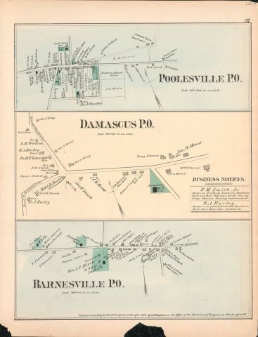 Atlas of fifteen miles around Washington, including the County of Prince George, Maryland