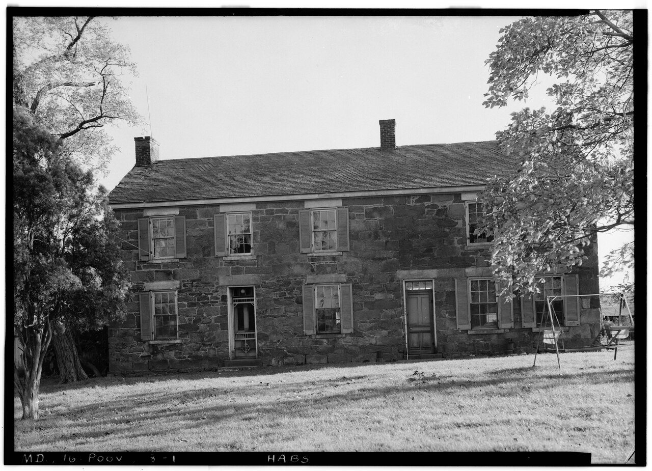 Historic American Buildings Survey John O. Brostrup, Photographer October 19, 1936 4-05 P. M. VIEW FROM NORTH (front) -…