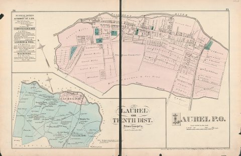 Atlas of fifteen miles around Washington, including the County of Prince George, Maryland