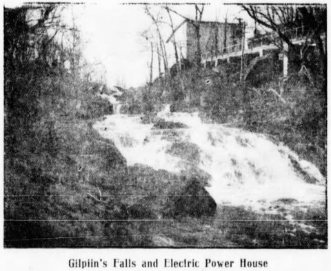 Gilpin's Falls and Electric Power House (1909)