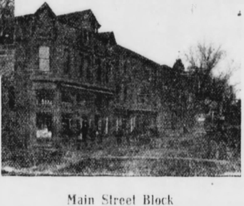 Main Street Block of Elkton (1909)