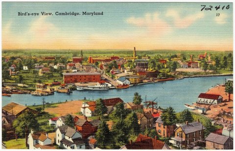 Bird's-eye view, Cambridge, Maryland (72410)