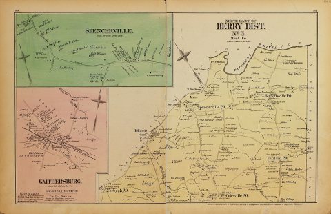 Atlas of fifteen miles around Washington, including the county of Montgomery, Maryland