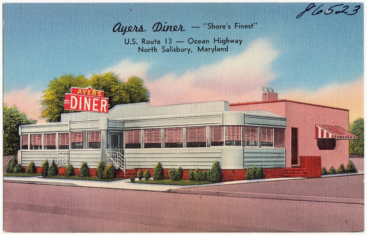 Ayers Diner -- Shore's Finest, U. S. Route 13 -- Ocean Highway, North Salisbury, Maryland (86523)