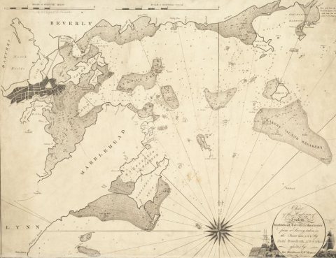 1834 SalemHarbor MA byNathanielBowditch BPL 10921