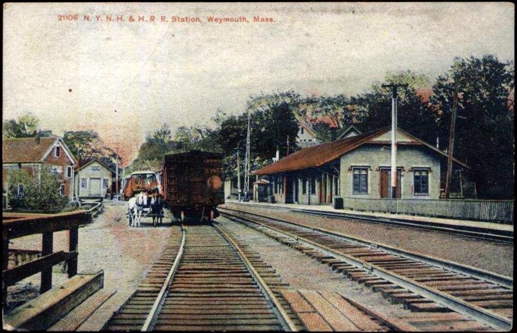 Weymouth station postcard