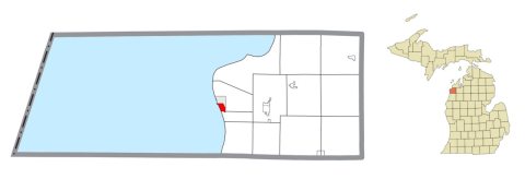 Elberta (village), MI location
