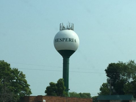 Hesperia water tower