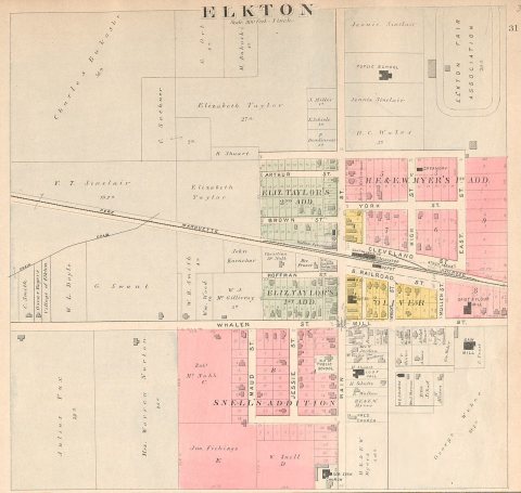 Map of Elkton, Michigan (1904)