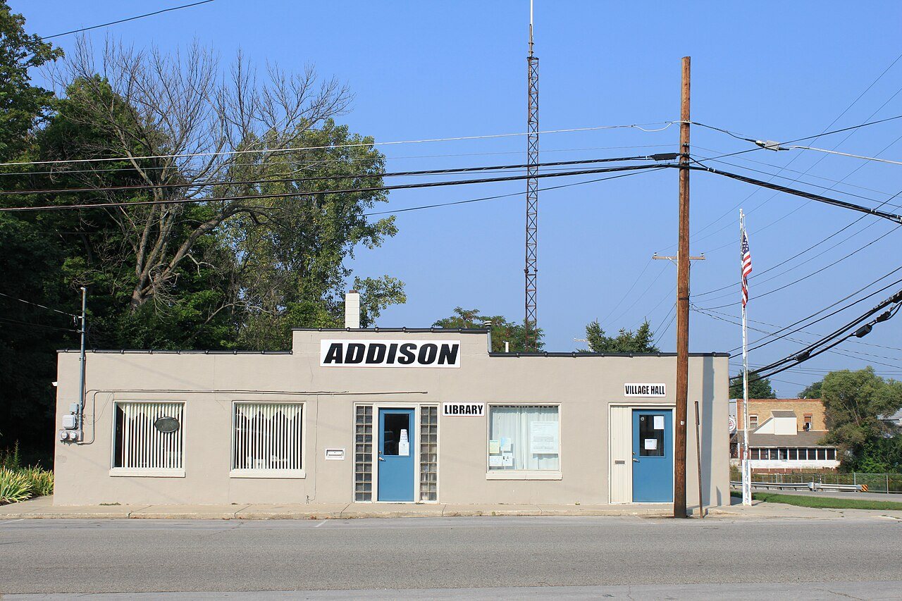 Addison Village Hall and Library Michigan