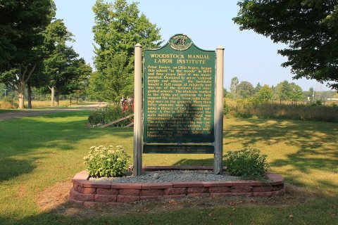 Woodstock Manual Labor Institute historical marker