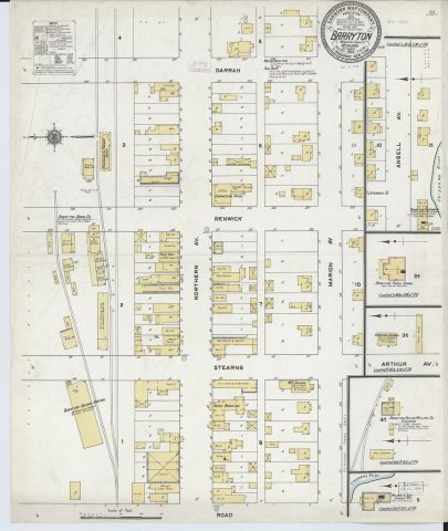 Sanborn Fire Insurance Map from Barryton, Mecosta County, Michigan. LOC sanborn03919 001