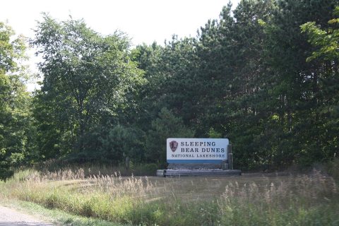Sleeping Bear Dunes National Lakeshore Sign