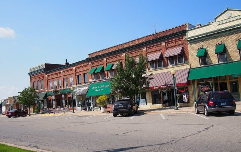 Old Storefronts in Brooklym, Michigan