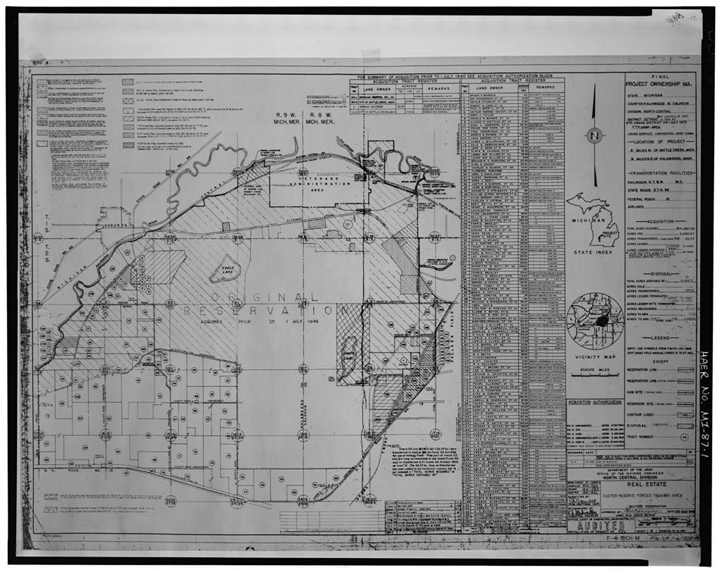 Fort Custer Military Reservation, Bounded by Territorial, Dickman, & Longman Roads & Route 94 Business, Battle Creek, C…