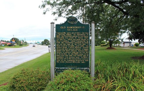 Old Rawsonville Village historical marker