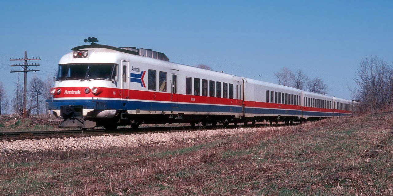 Turboliner in Three Oaks, April 1977