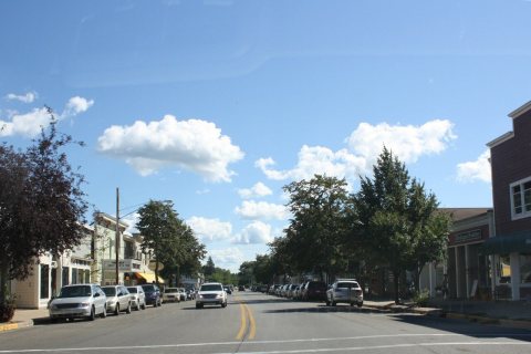 Suttons Bay Downtown Looking South M-22