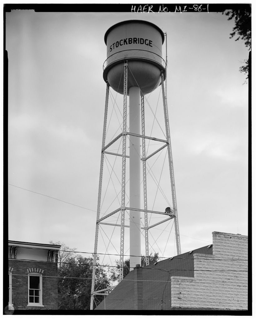Stockbridge Water Tower, Adjacent to Village Hall (115 East Elizabeth Street)
