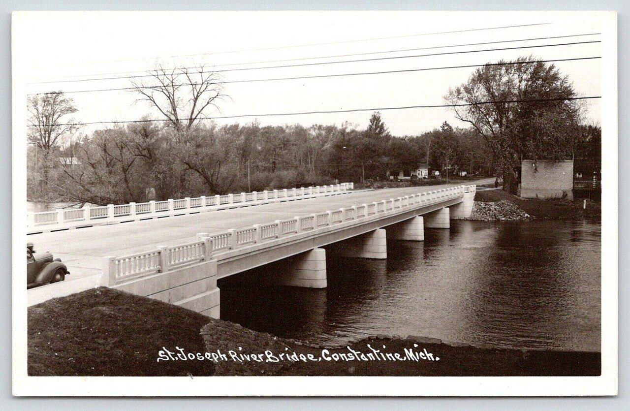 St. Joseph River Bridge, Constantine, Mich front