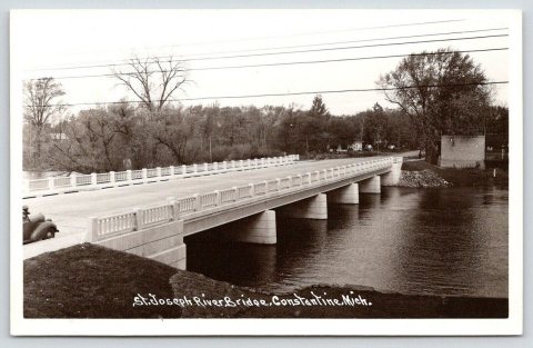 St. Joseph River Bridge, Constantine, Mich front