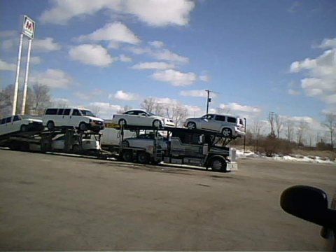 Chevrolet car carrier in Birch Run, Michigan (2008)
