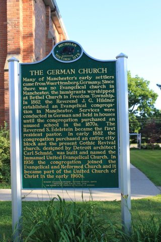 Manchester Village Emanuel Church Historical Marker