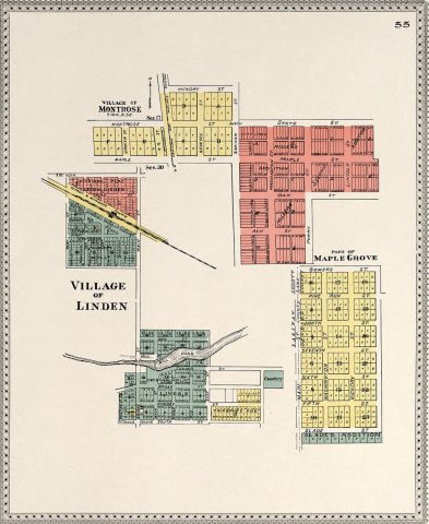 Atlas of Genesee County, Michigan - containing maps of every township in the county, with village and city plats, also …