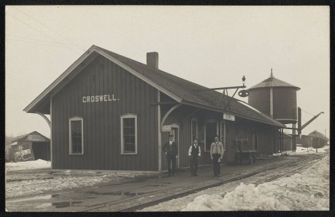 View of railroad station