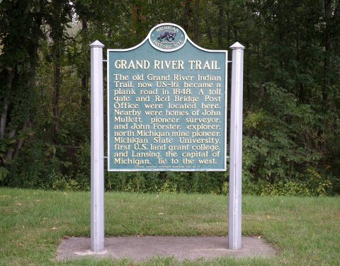 Grand River Trail sign
