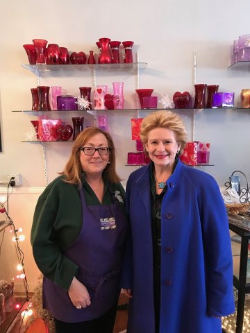 Dawn and her team at Vivee's Floral Garden in Williamston are working hard to get ready for Valentine's Day