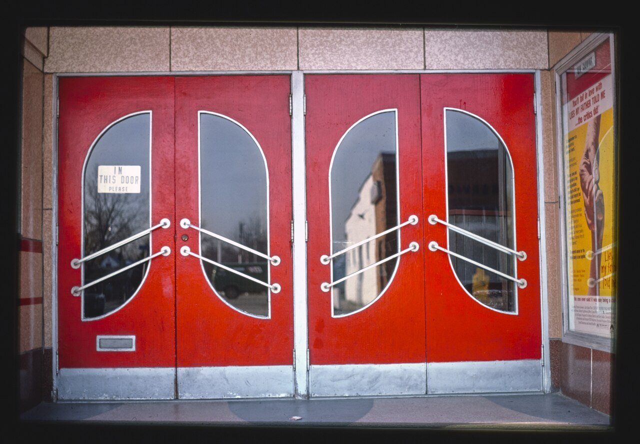 Berkley Theater, entrance doors, Robins