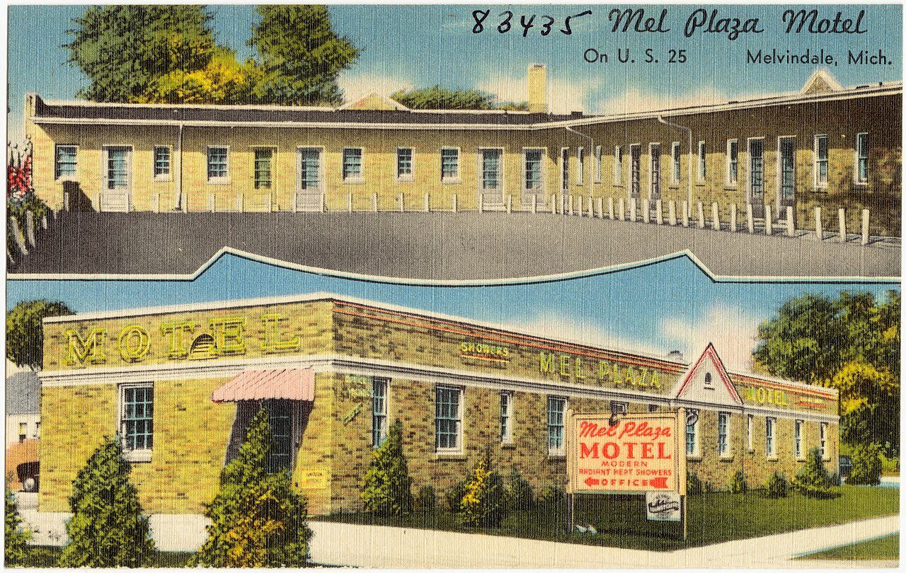 Mel Plaza Motel, on U. S. 25, Melvindale, Mich (83435)
