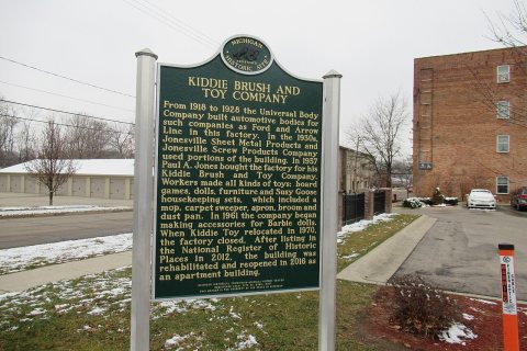 Kiddie Brush and Toy Company historic marker