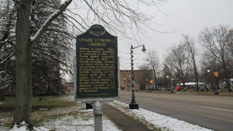 Grace Episcopal Church (Jonesville, MI) historic marker
