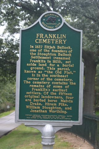 Franklin Cemetery Marker Obverse