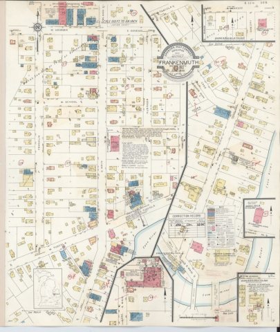 Sanborn Fire Insurance Map from Frankenmuth, Saginaw County, Michigan. LOC sanborn04012 002
