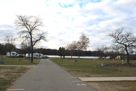 Bishop Lake Campground Brighton Recreation Area Michigan