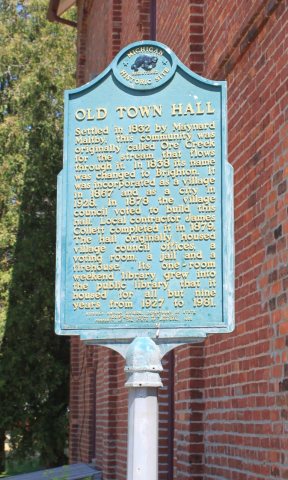 Old Town Hall Historic Marker