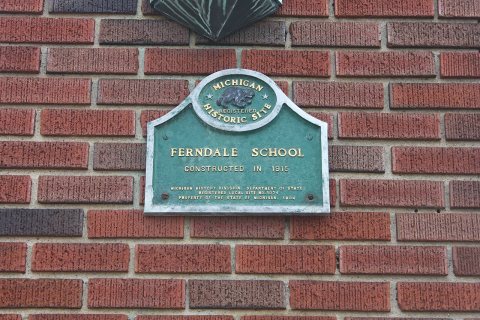 Ferndale School Marker