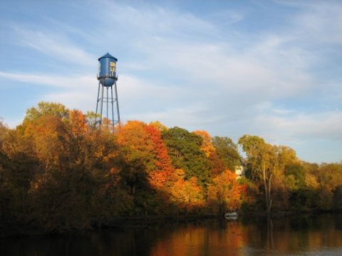 Water tower in