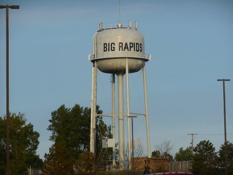 Big Rapids water tower